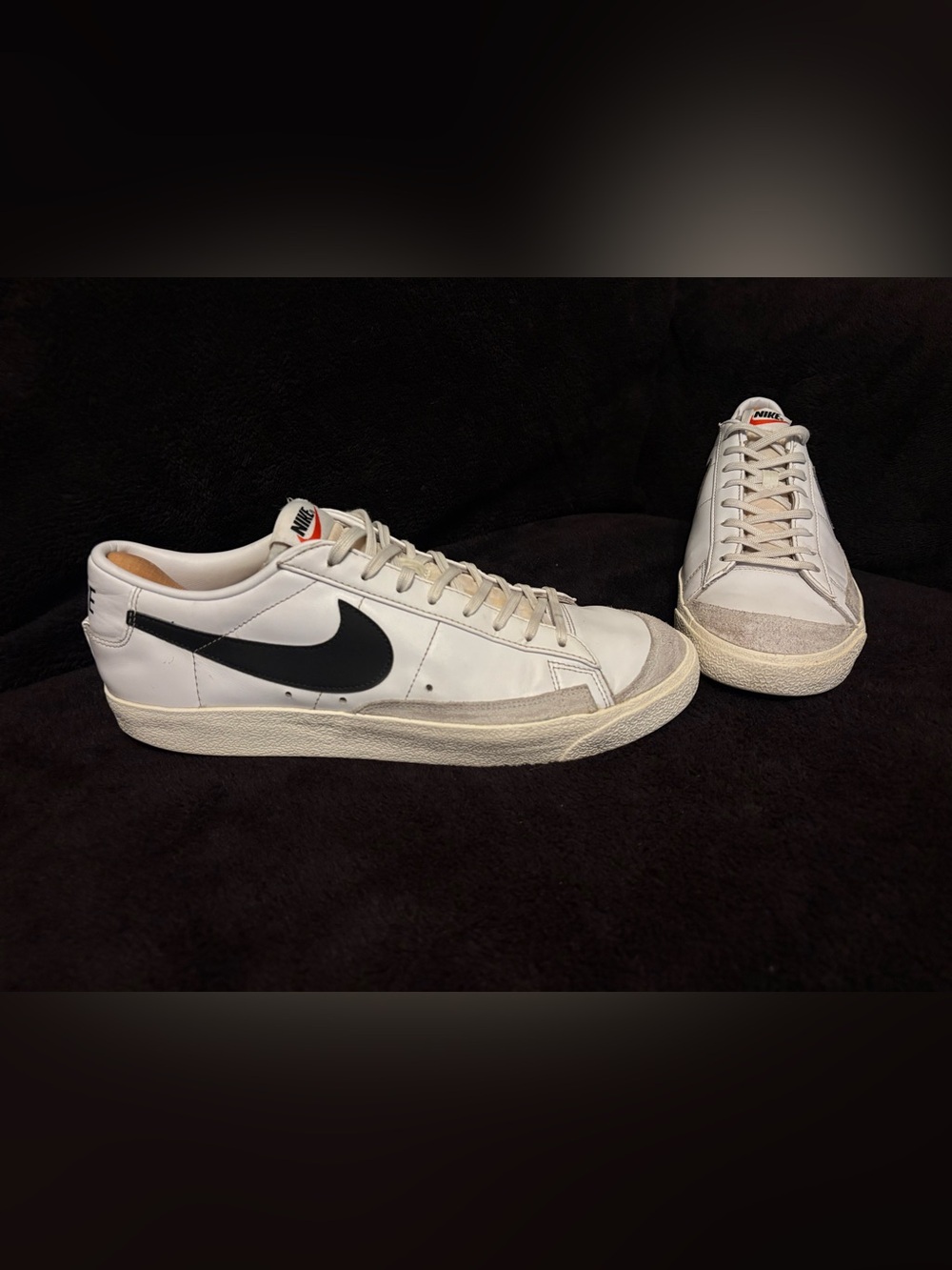 Nike Blazer Low ‘77 Vintage Men’s Size 12 Sneakers White/Black/Sail DA6364-101